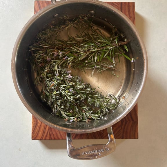 Rosemary water.