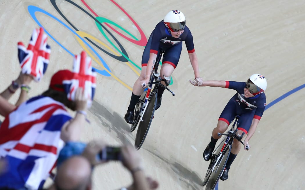 Great Britain cyclists 2016 Olympics.