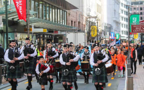 Orange Day Parade in Wellington to honour school road patrol volunteers.