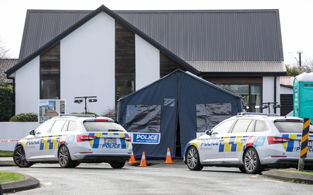 Police are conducting a forensic examination at a house on Trevor Street in Christchurch's Hornby in relation to the disappearance of missing real estate agent Yanfei Bao. Picture taken on 25 July, 2023.