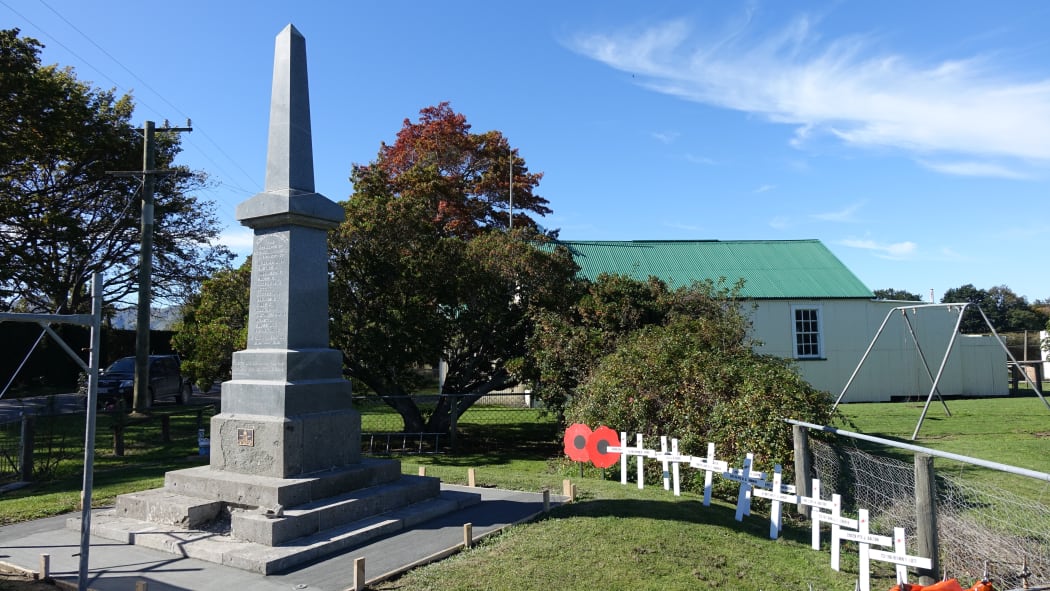 The Spotswood cenotaph required strengthening and repair work after November's earthquake.