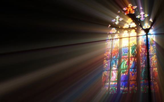 stained glass window