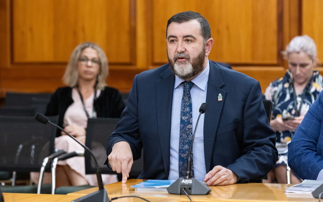 Clerk of the House David Wilson appearing before a select committee.