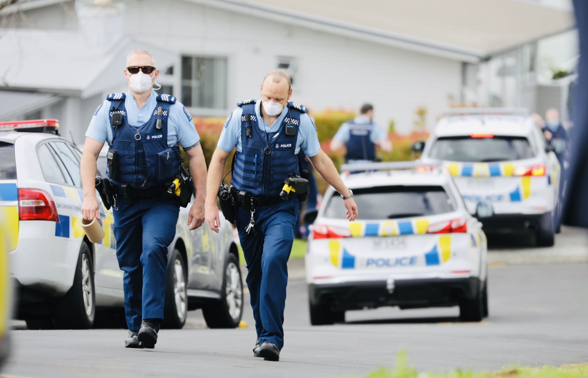 One person in possession of a firearm has been shot by police and is in a serious condition after a chase in  Auckland this morning that ended on Lilac Grove, Hillsborough.