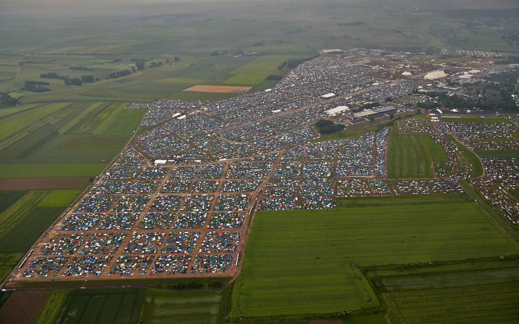The Rock am Ring festival attracted more than 90,000 people at the airport in Mendig.