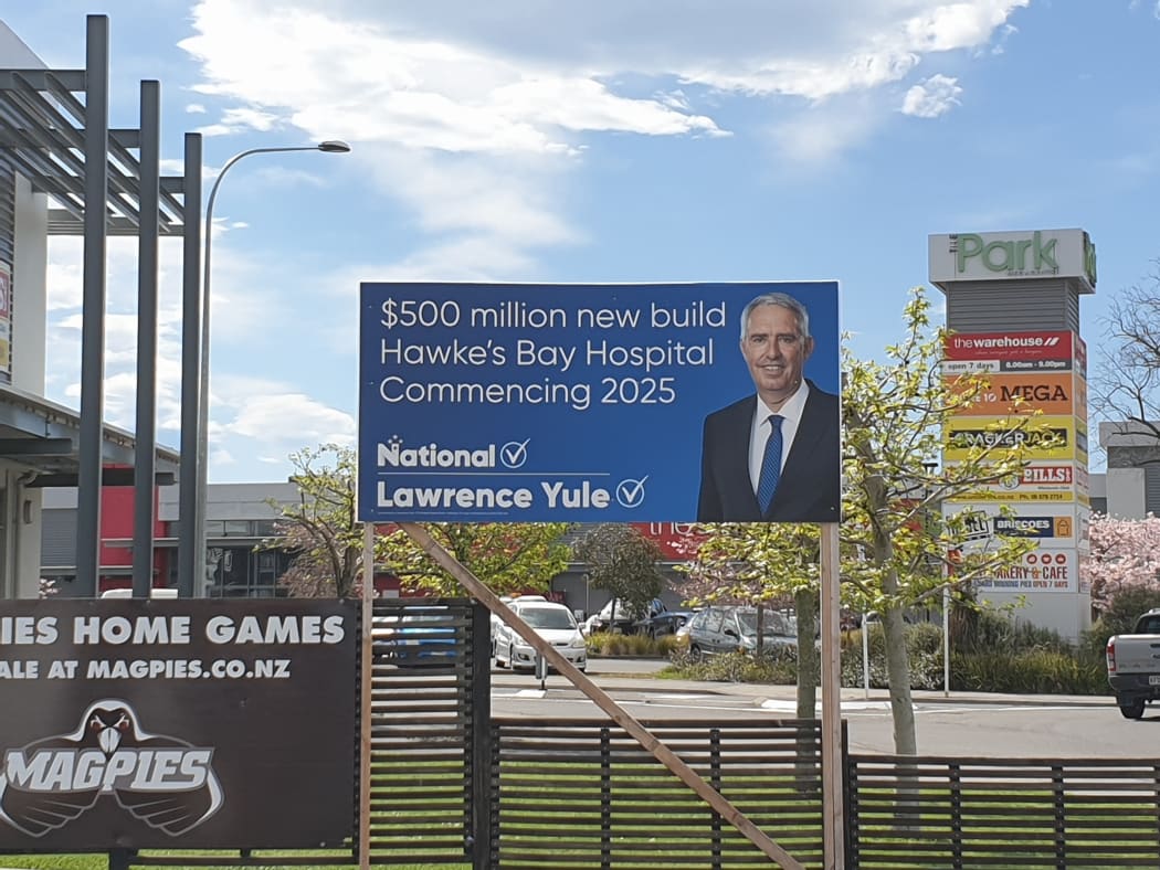 Lawrence Yule's billboard has received complaints.