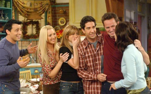 Friends TV Series (1994-2004) starring Matt LeBlanc, Lisa Kudrow, Jennifer Aniston, David Schwimmer, Matthew Perry, Courtney Cox.