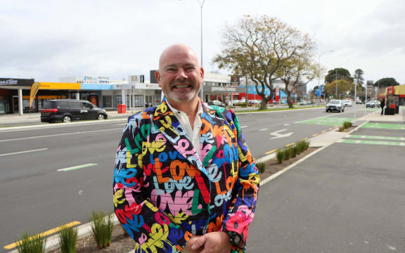 Pride advocate Gordy Lockhart after the September council meeting where the rainbow crossing was approved. LDR single use only