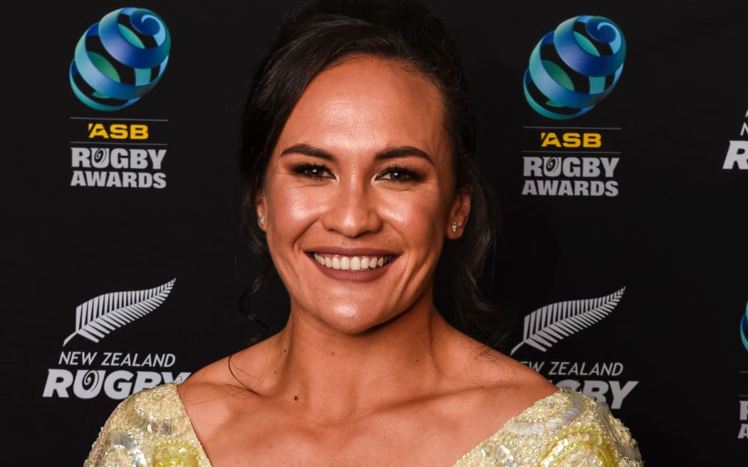 SKY TV Fan's Try of the Year award winner Black Ferns Portia Woodman.