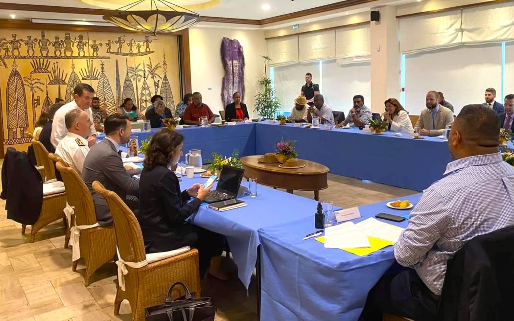 New Caledonia’s parties begin talks at the French High Commission in Nouméa – 26 February 2025 – PHOTO RRB