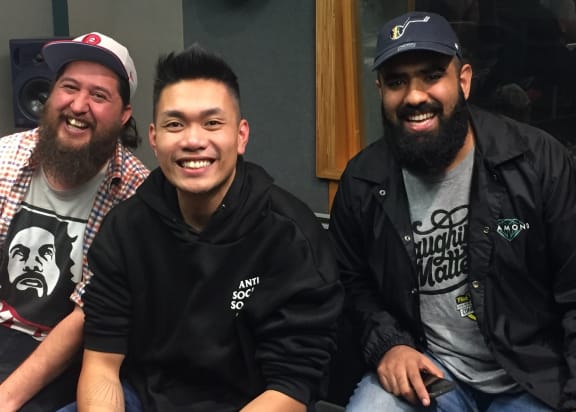 Frickin Dangerous Bro. From left Jamaine Ross, James Roque and Pax Assadi