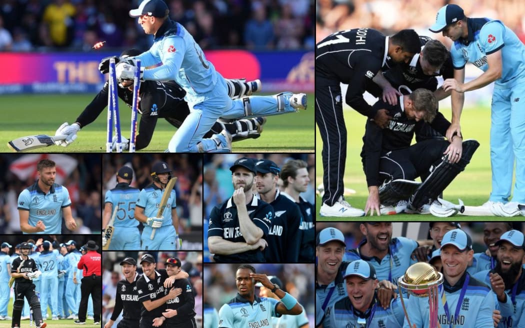 Scenes from the extraordinary final at the 2019 Cricket World Cup.