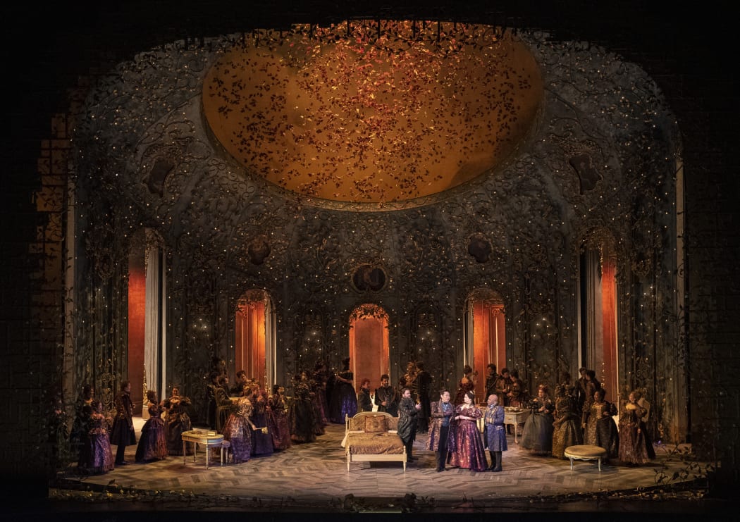 A scene from La Traviata at The Met