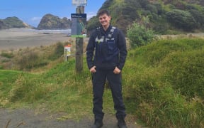 Fletcher Munsterman at Piha beach.