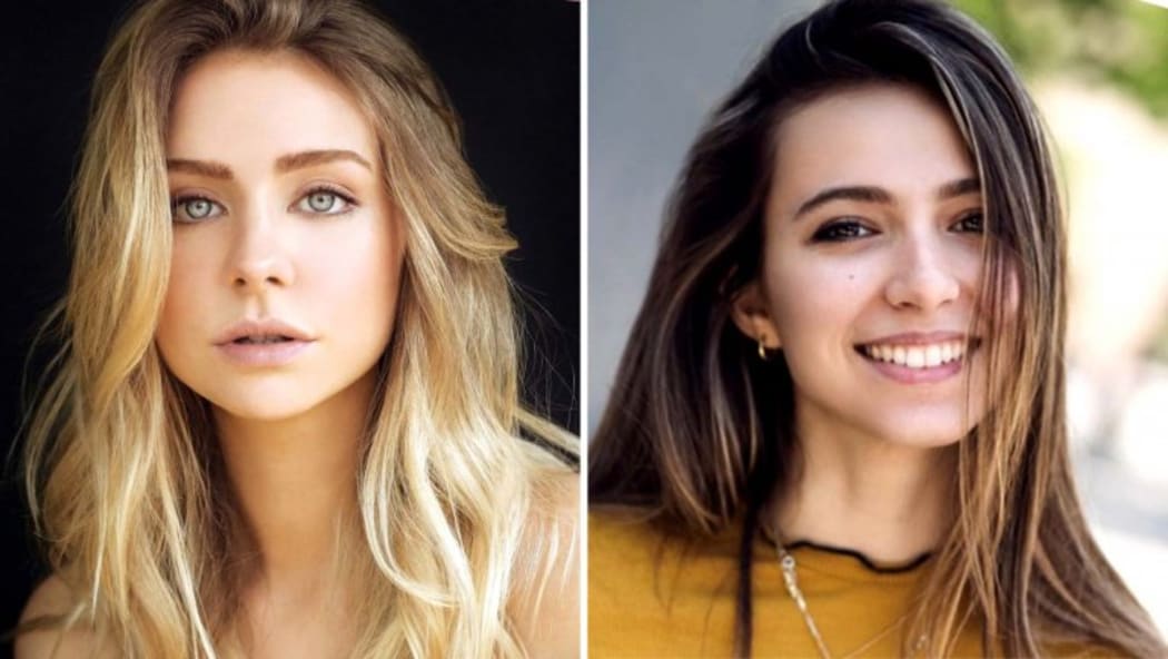 Maddie Phillips and Anjelica Bette Fellini, stars of the upcoming Netflix comedy formerly known as 'Slutty Teenage Bounty Hunters'
