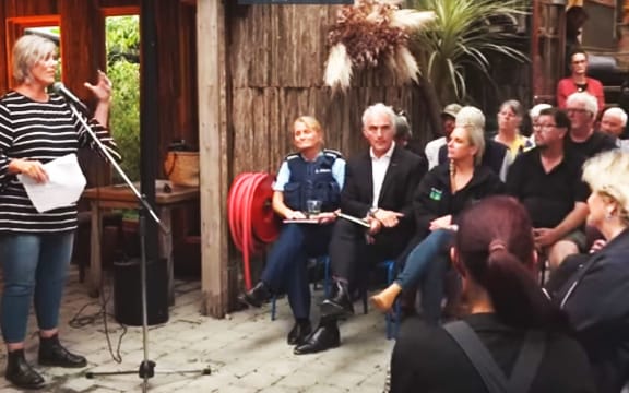 Residents of Whirinaki, Eskdale and other areas held a community meeting yesterday to voice their crime concerns to the Police and the minister Stuart Nash.