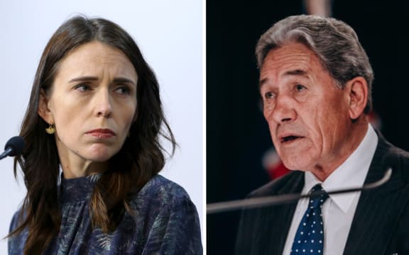 Prime Minister Jacinda Ardern and deputy Winston Peters.