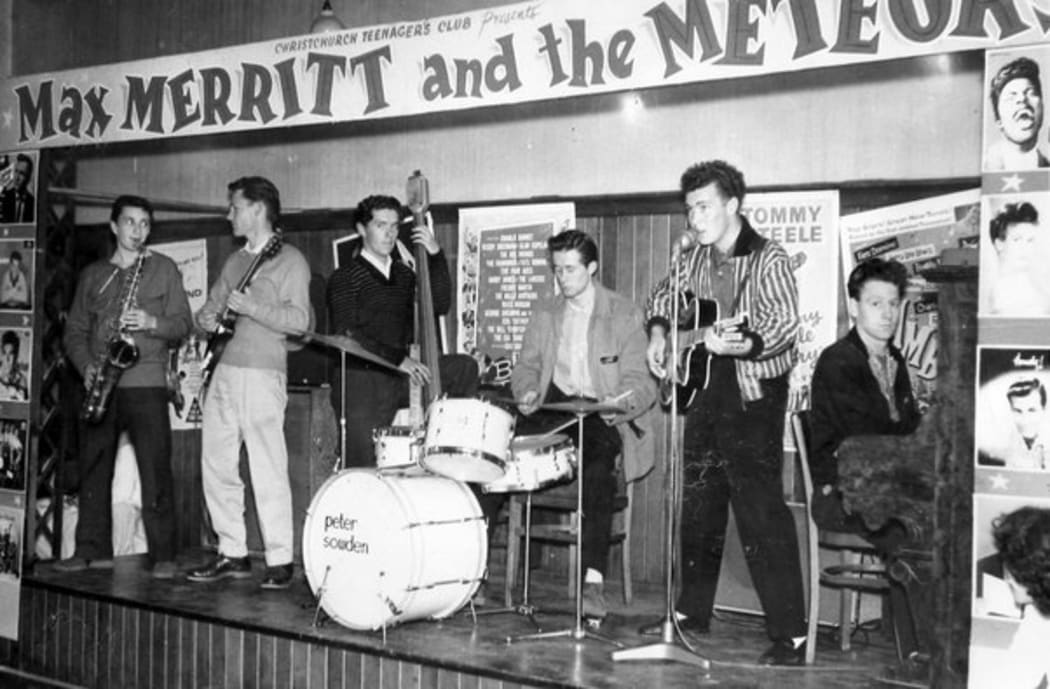 Max Merritt and the Meteors at the Christchurch Teenagers Club.