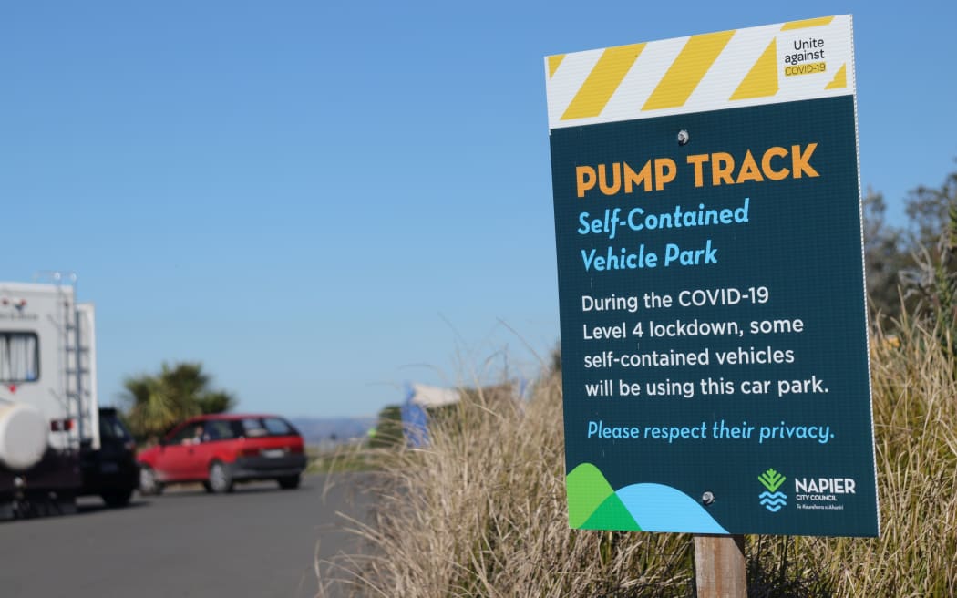 Napier City Council notice alert level 4 freedom camping