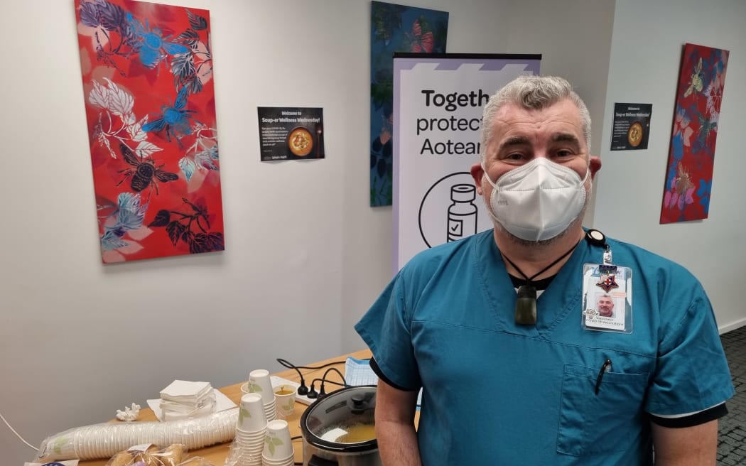 Taranaki DHB vaccinator Haim Ainsworth