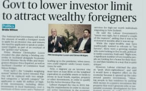 The government succeeded in getting wide media coverage of its plan to lure more rich foreign investors with new visas.