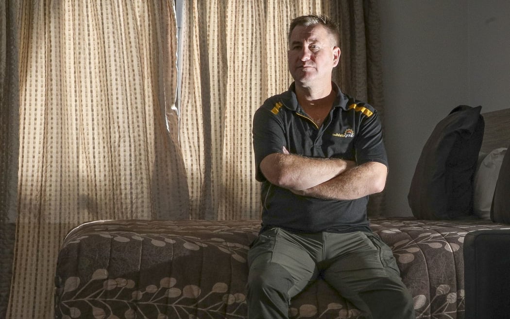 Rotorua Moteliers Association chairman and owner of the Arista of Rotorua motel Mike Gallagher.  8 April 2020 Rotorua Daily Post photograph by Andrew Warner
