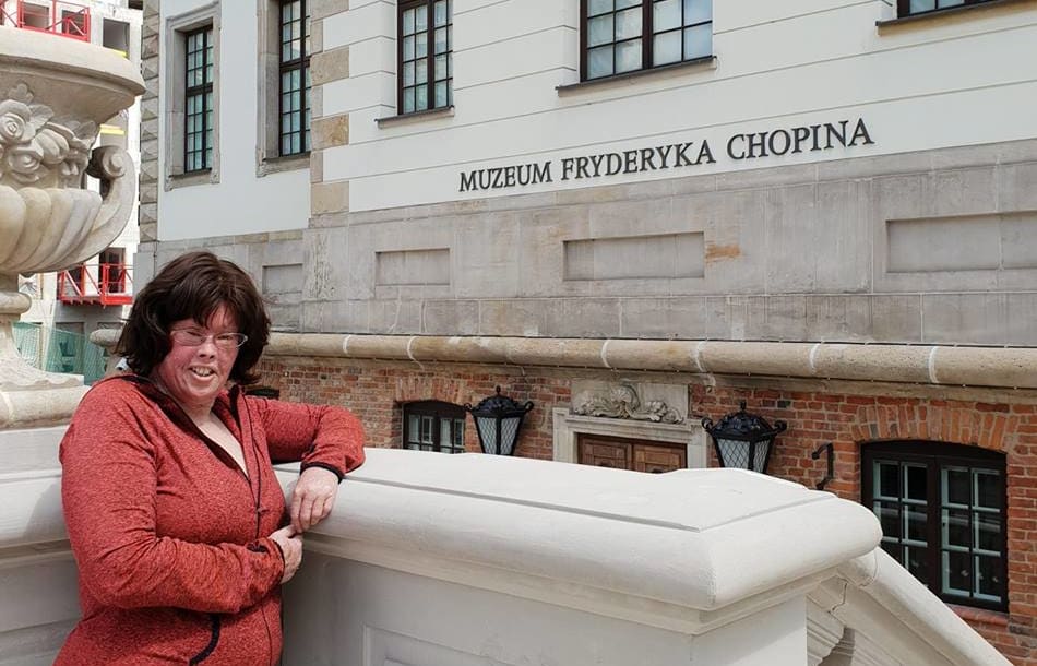 Rebekah Stewart at the Fryderyk Chopin Museum