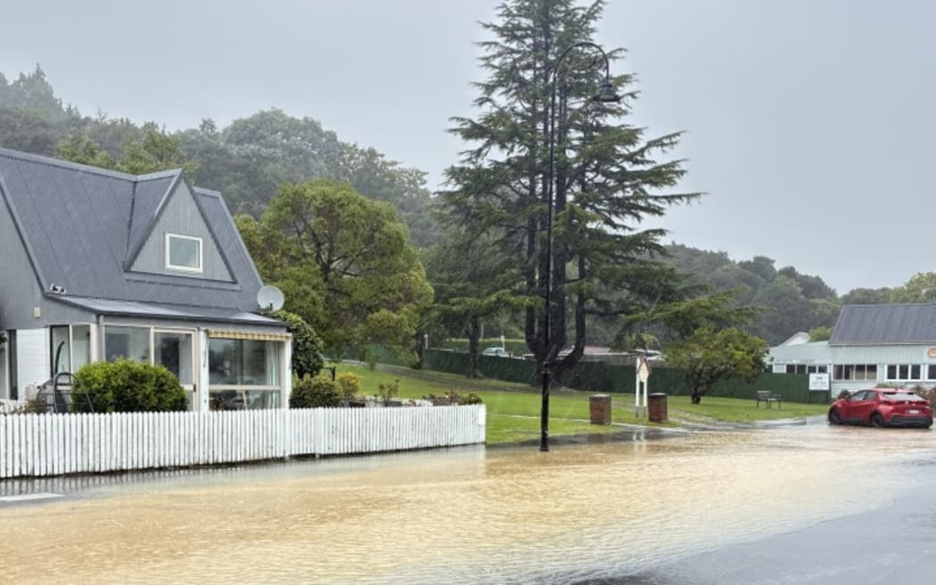 Flooding in Akaroa.