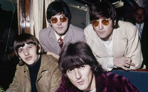 The Beatles: Paul McCartney, John Lennon, Ringo Starr and George Harrison.