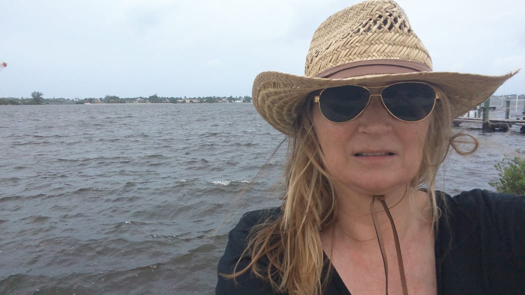 Anna Wilding in Florida on Saturday afternoon before Irma had made land.