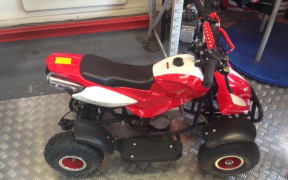 The police said 109 of these child-sized mini quad bikes were stolen, each valued at around $500.