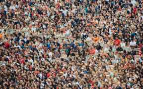 colourful crowd