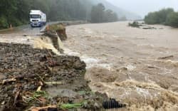 Roads around Buller are impassable after heavy rains.