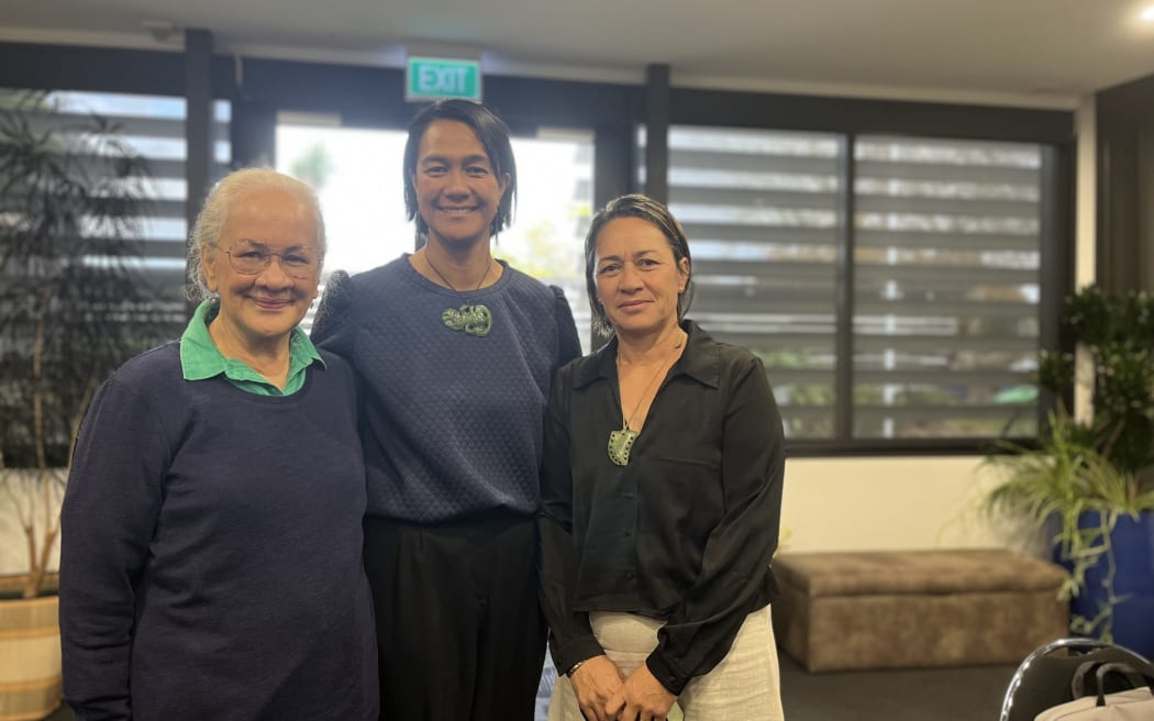 Ngāi Tāmanuhiri chairwoman Pauline Hill (left), and Maraetaha Incorporated trustee Beth Tupara-Tekene and chairwoman Bella Hawkins. Maraetaha Inc, a Māori land entity of Ngāi Tāmanuhiri shareholders, wanted the CCO option to enable an independent governance structure that could accommodate “formal Māori representation and co-governance”.