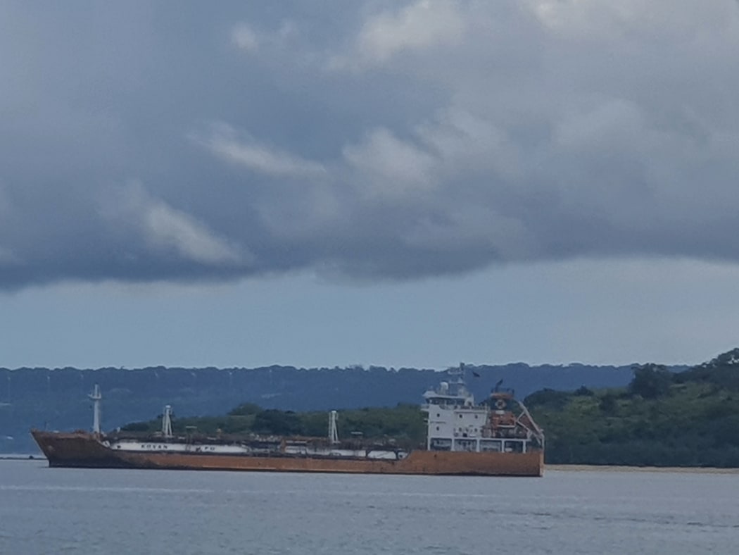 A UK-flagged tanker has been detained by Vanuatu police force and ports authorities in Port Vila amid investigations over the death one of its members crews. 12 April 2021.