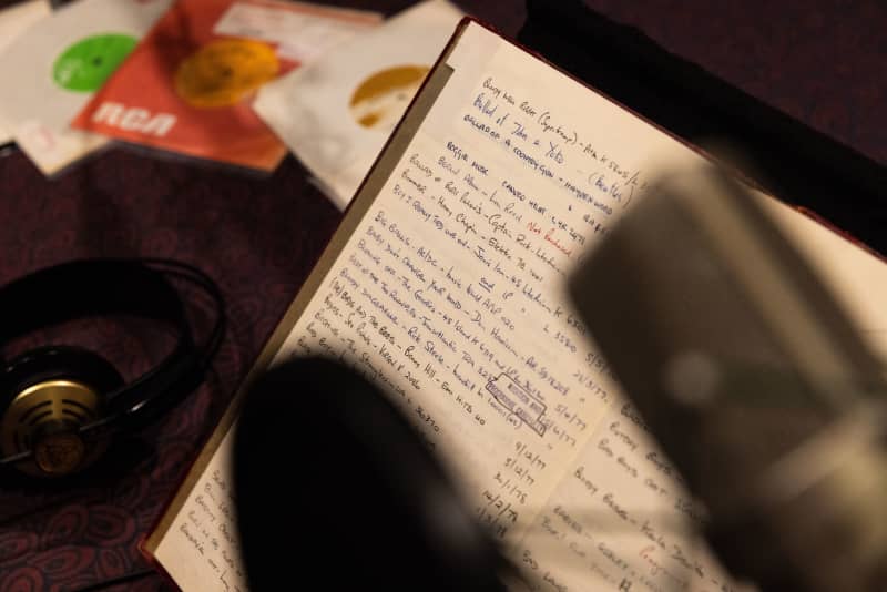 The ledger in which the Purchasing Committee recorded (AKA Dirty Records Committee) hundreds of banned songs.