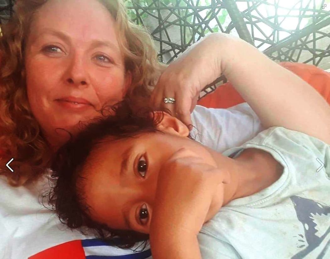 Australian Sarah Moses and her son Jack who were murdered in Kiribati. December 2017.