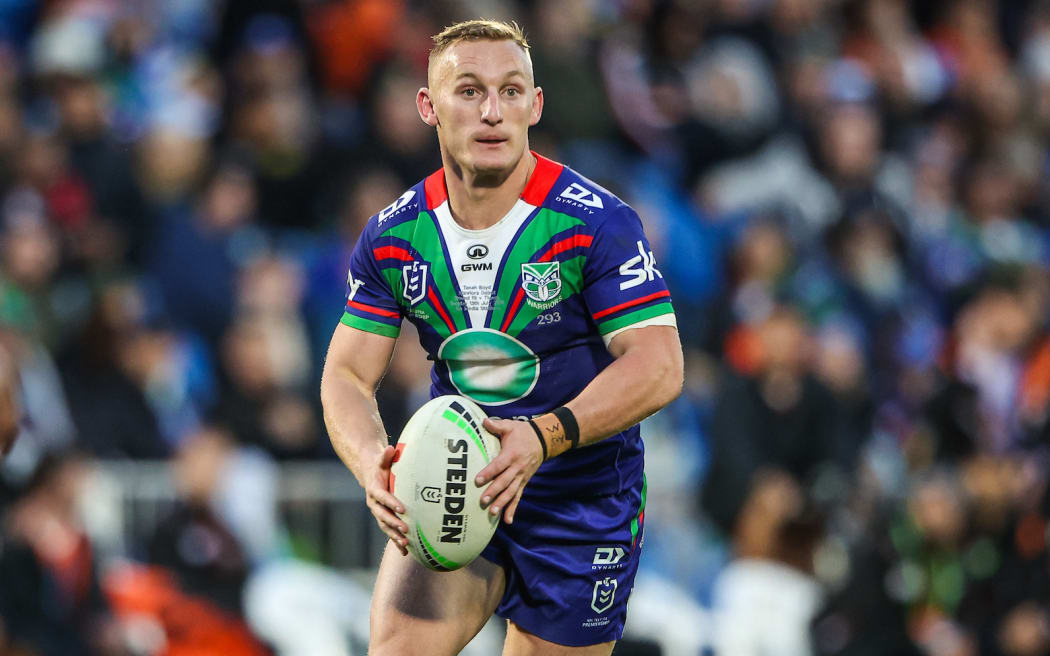 Tanah Boyd of the Warriors, One New Zealand Warriors v Wests Tigers.