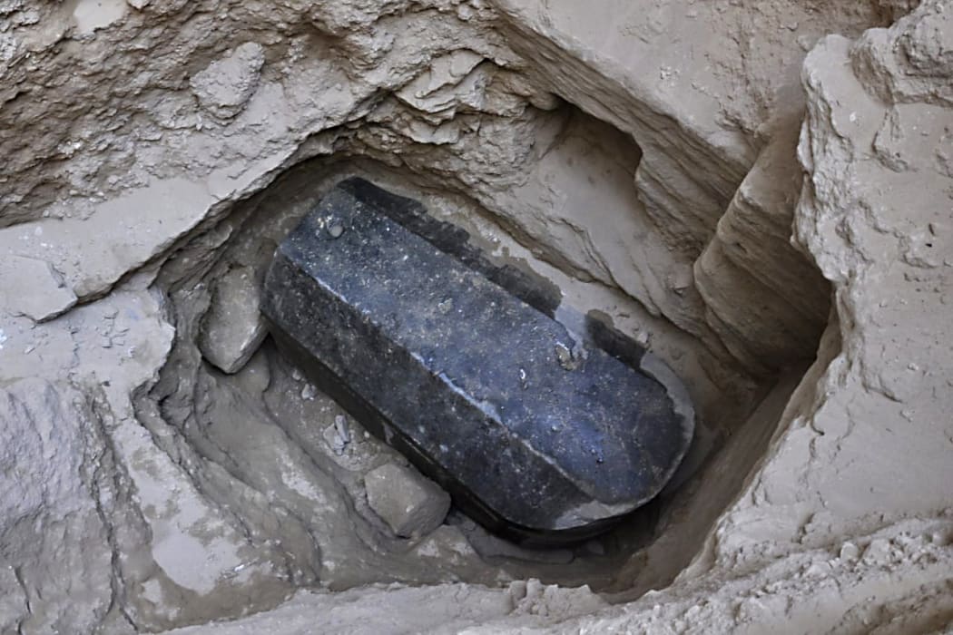 The tomb dating back to the Ptolemaic period found in the Sidi Gaber district of Alexandria.