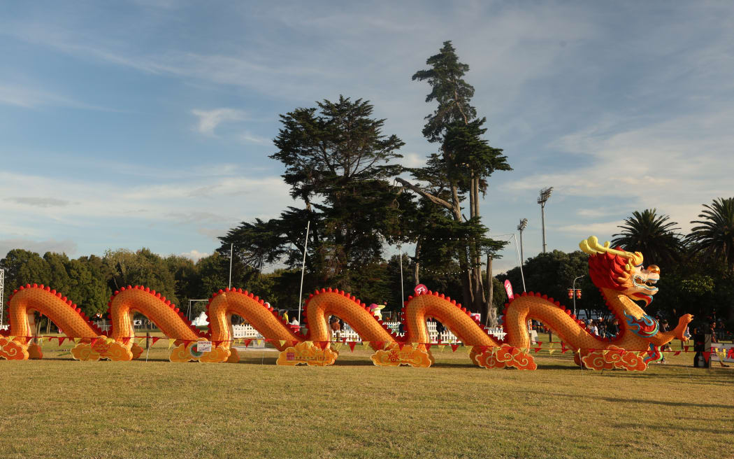 A 30m-long handmade silk lantern in the shape of a dragon was commissioned to celebrate the Year of the Dragon in 2024.