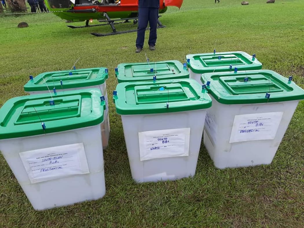 Ballot boxes that were earlier transferred for counting