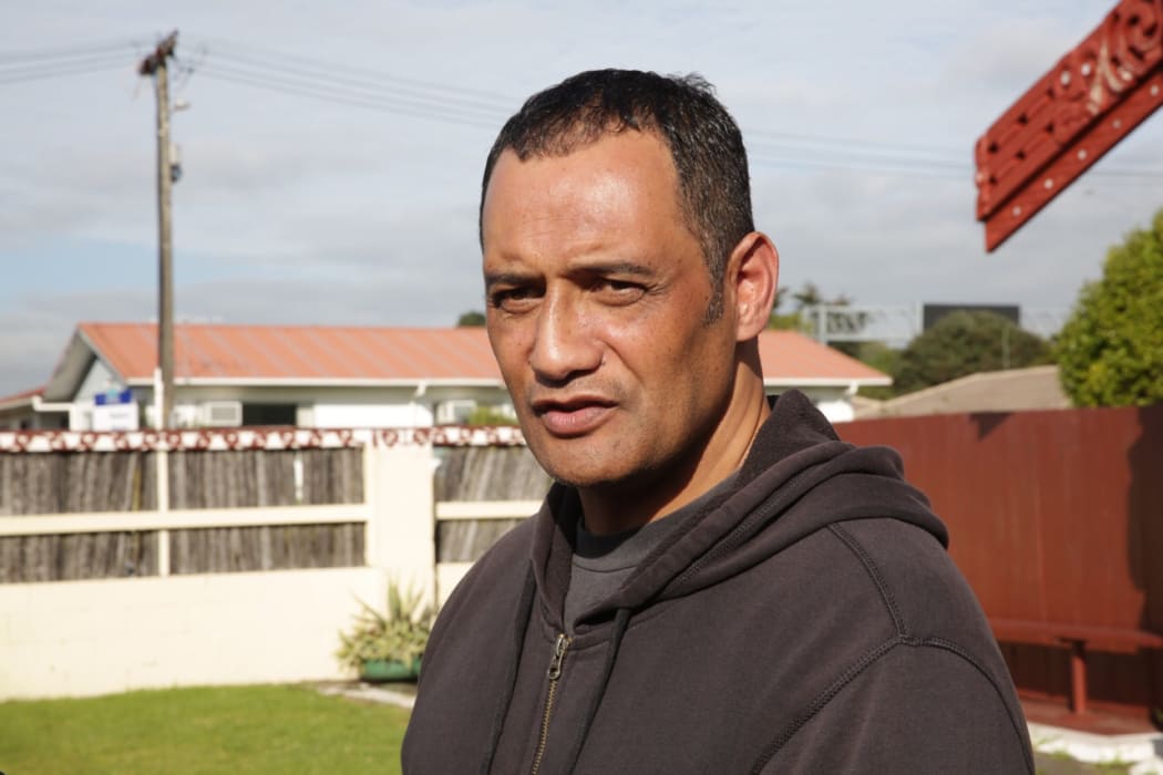 Hurimoana Dennis outside Te Puea Marae.