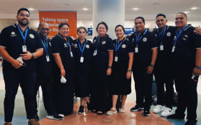 The mental Health team to Tonga with Pasifika Medical Association CEO Debbie Sorensen (centre).