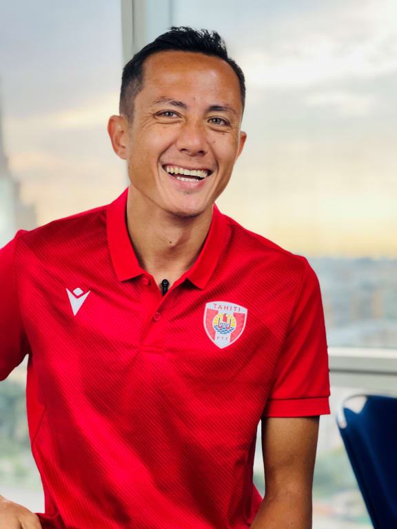 Tahiti beach soccer star Raimana Li Fung Kuee.