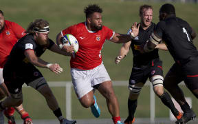 Tonga replacement forward Sione Vailanu impressed for Tonga, scoring a try and making several damaging runs