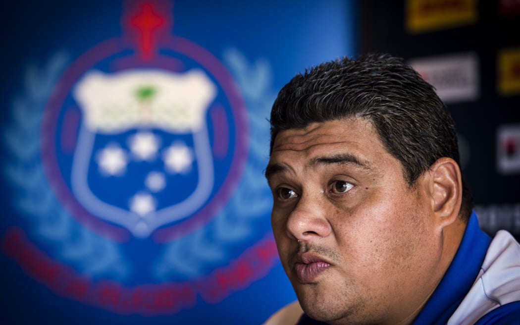 Manu Samoa coach Stephen Betham.