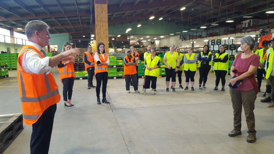 Packhouse worker Robyn Lane was unimpressed with National leader Bill English's answers during his visit to her Gisborne workplace