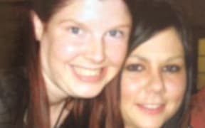 Jessica Doody left with her sister Sarah