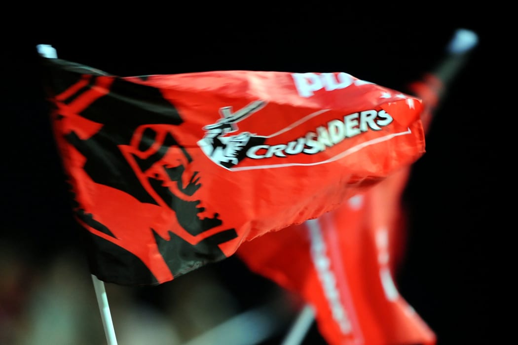 Crusaders rugby team flag