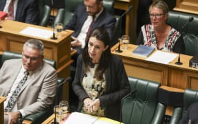 Prime Minister Jacinda Ardern debating in The House